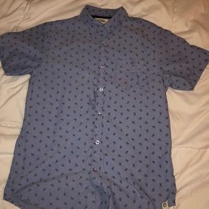 Men’s Free Planet Large short sleeve button down